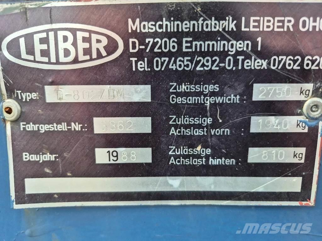  LEIBER d802 عربات نقل قلابة للمواقع