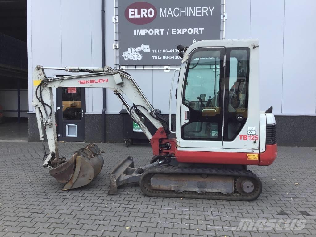 Takeuchi TB 125 حفارات صغيرة أقل من 7 طن (حفارات صغيرة)