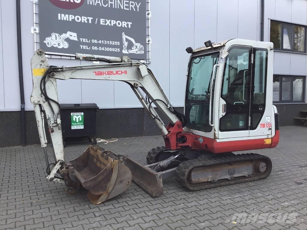 Takeuchi TB 125 حفارات صغيرة أقل من 7 طن (حفارات صغيرة)