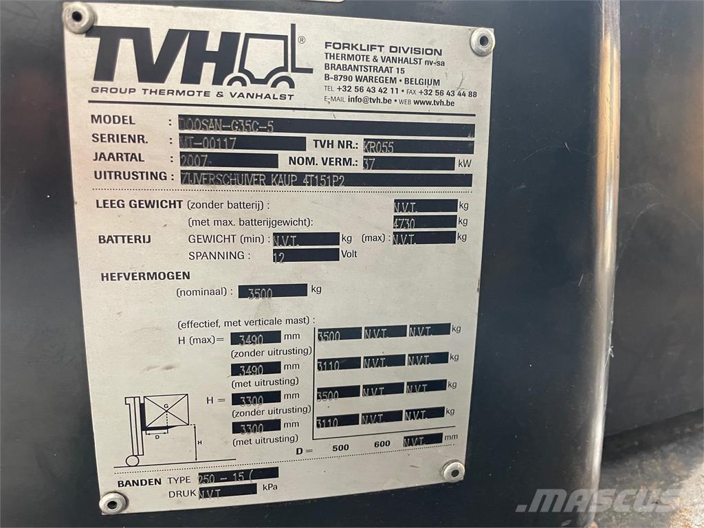 Doosan G35C-5 شاحنات LPG
