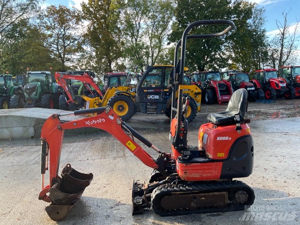 Kubota K 008-3 حفارات صغيرة أقل من 7 طن (حفارات صغيرة)