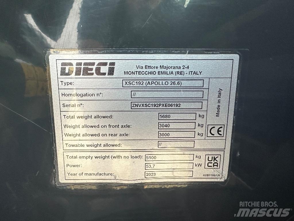 Dieci Apollo 26.6 مناولات متداخلة