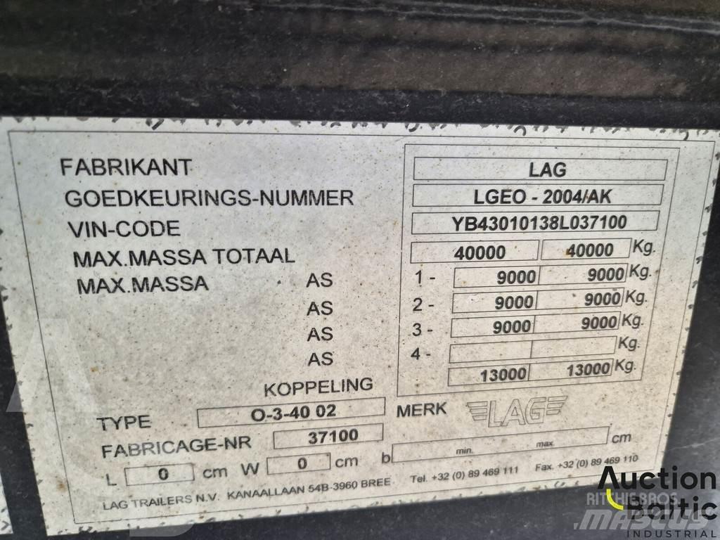 Wabco LAG نصف مقطورات بباب جانبي