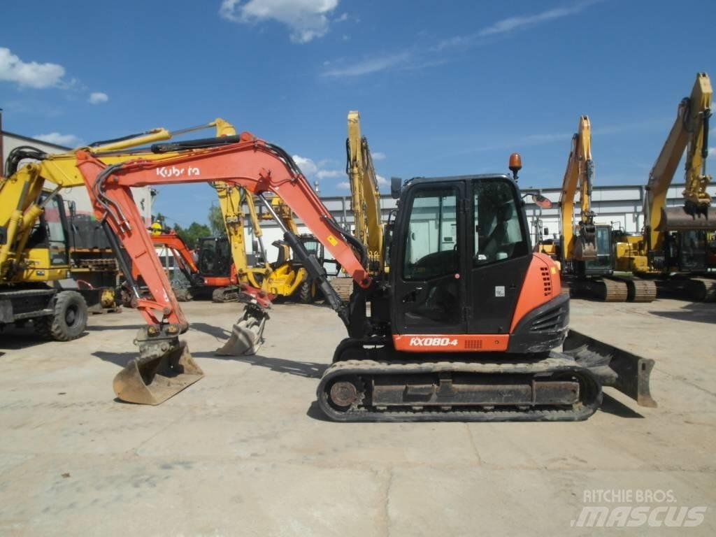 Kubota KX 080-4 حفارات وسط 7 طن - 12 طن