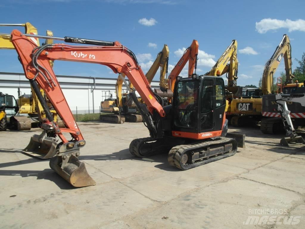 Kubota KX 080-4 حفارات وسط 7 طن - 12 طن