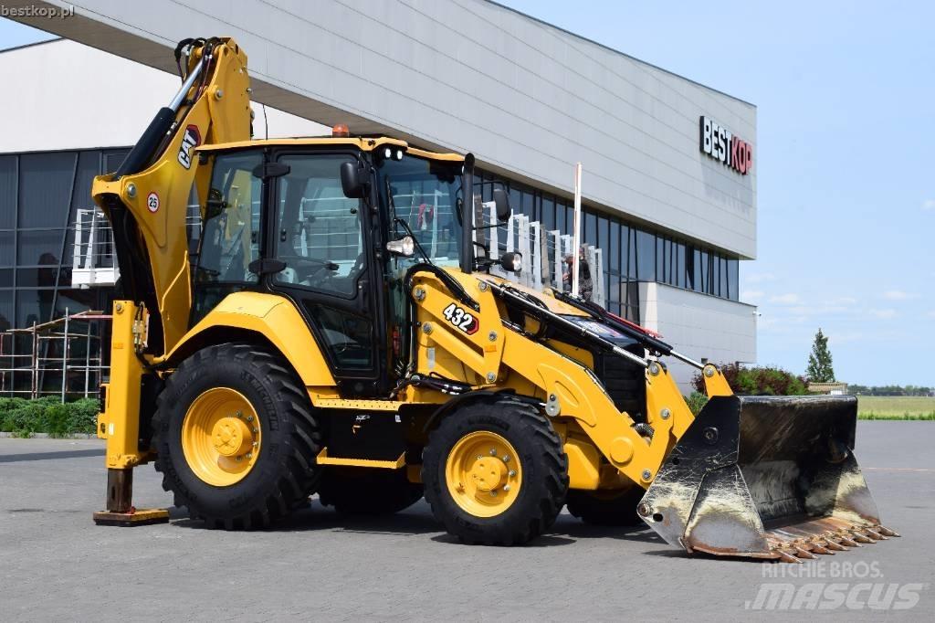 CAT 432 لوادر ذات جرافات عكسية