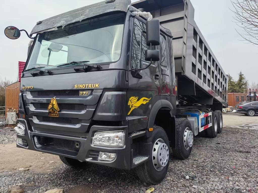 Howo 371 8X4 عربات نقل قلابة للمواقع