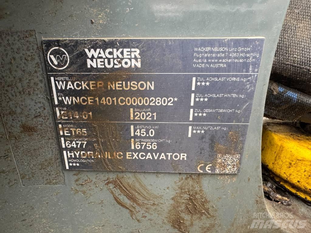 Wacker Neuson ET65 حفارات زحافة