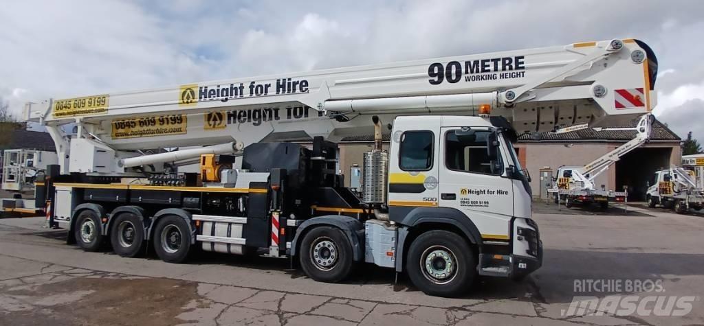 Bronto S90 HLA-X المنصات الهوائية المثبتة على شاحنة