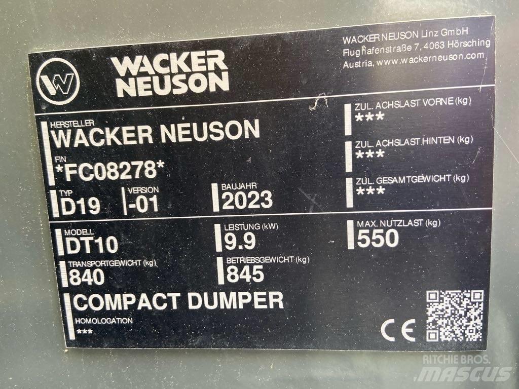 Wacker Neuson DT10 عربات نقل قلابة مجنزرة