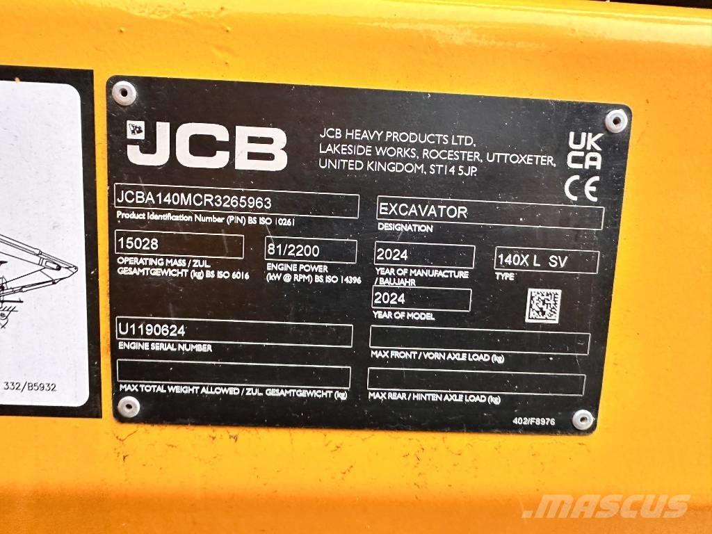 JCB 140 X حفارات زحافة