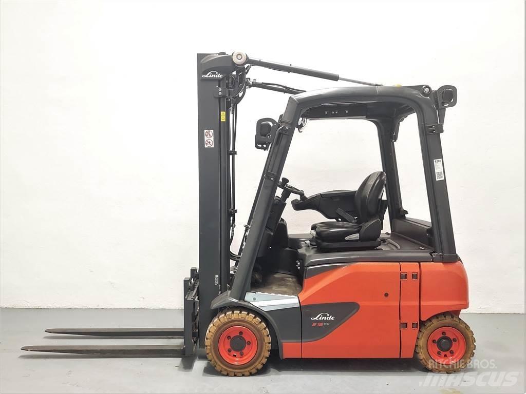 Linde E16P 02 شاحنات ذات رافعات شوكية تعمل بالكهرباء