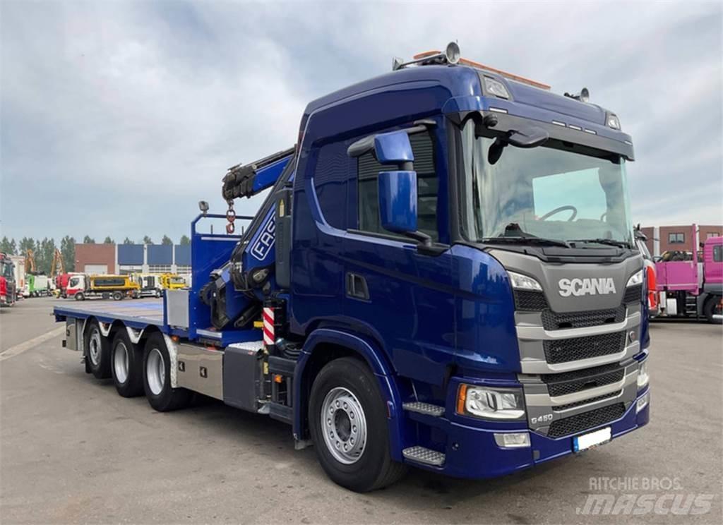 Scania G450 8X4 شاحنات الرافعات