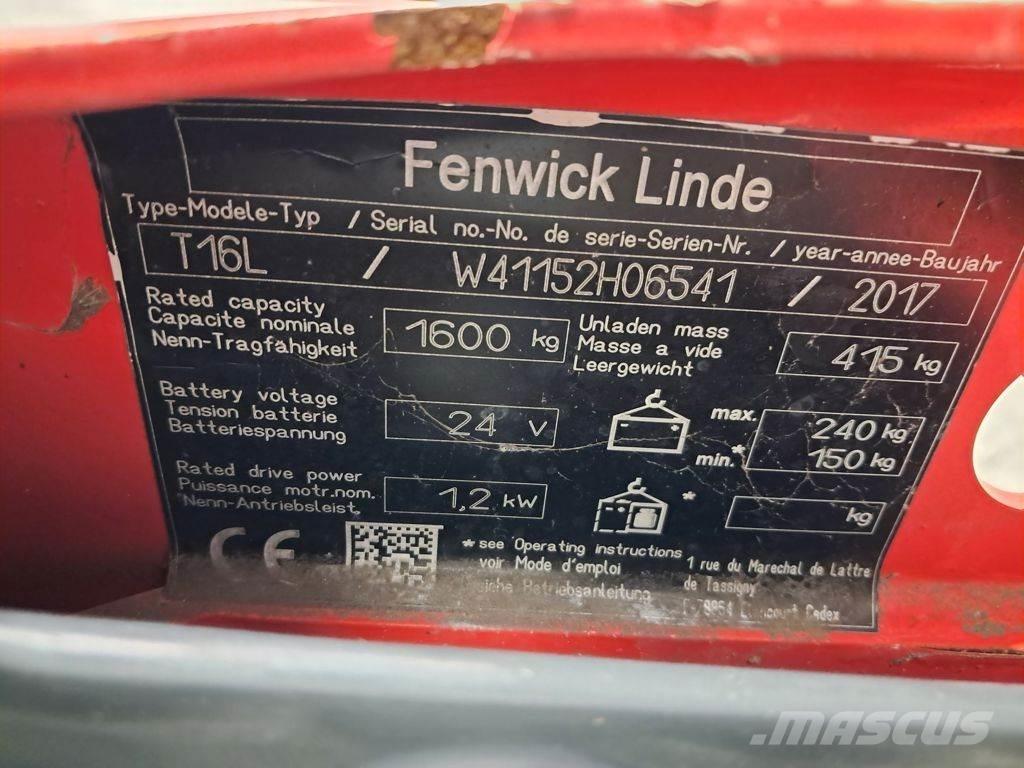 Linde T16L معدات الرفع منخفض المستوى