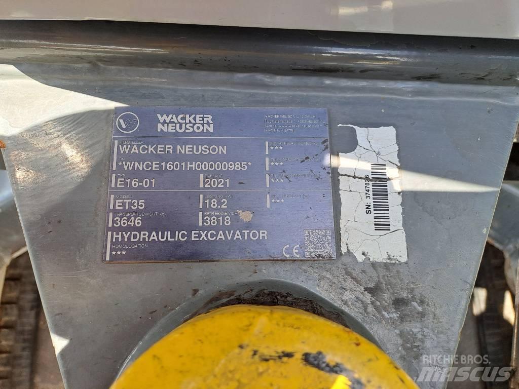 Wacker Neuson ET35 حفارات زحافة