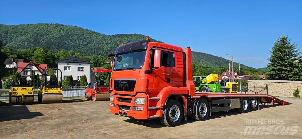 MAN TGS 35.400 شاحنات مسطحة / أوناش