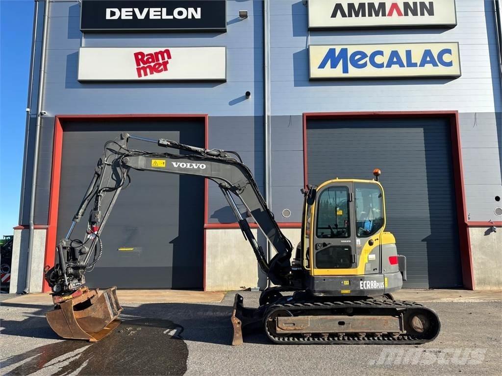 Volvo ecr88 حفارات صغيرة أقل من 7 طن (حفارات صغيرة)