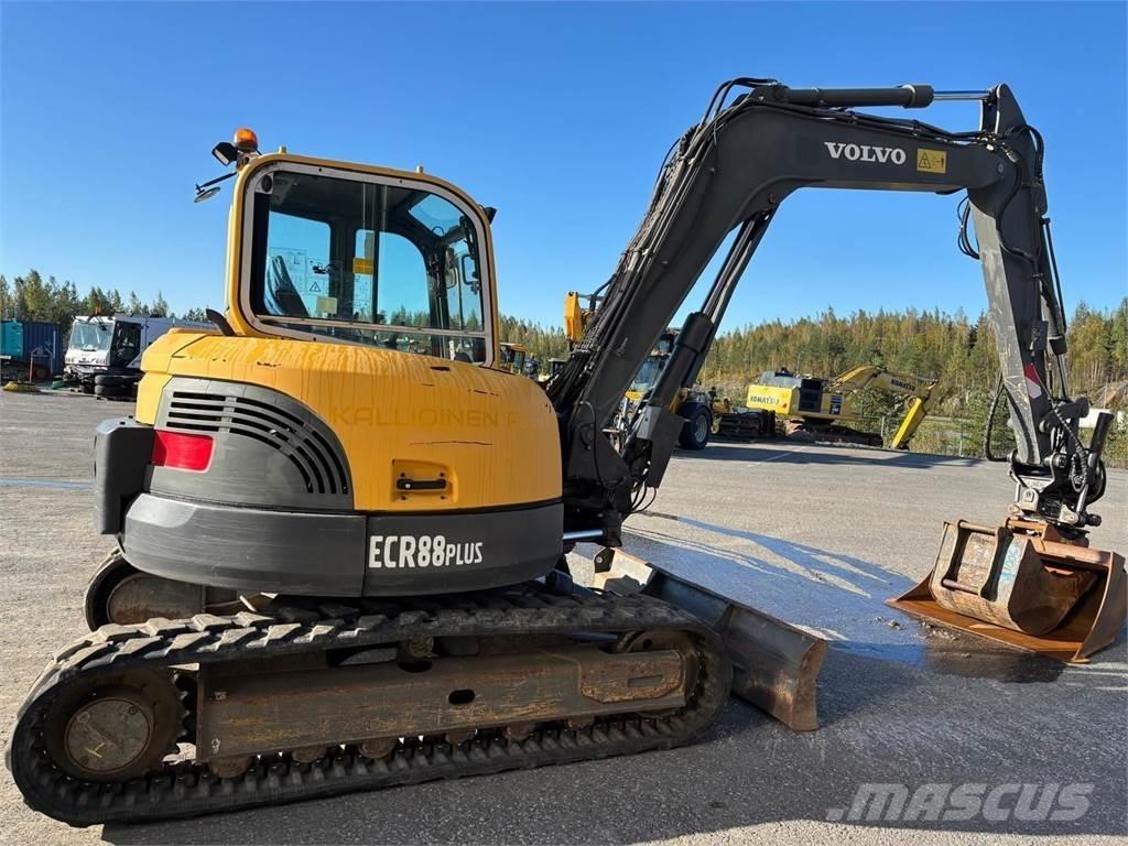 Volvo ecr88 حفارات صغيرة أقل من 7 طن (حفارات صغيرة)