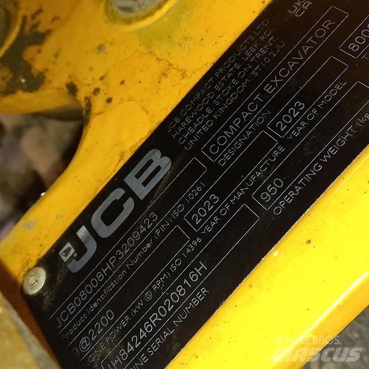 JCB 8008 حفارات صغيرة أقل من 7 طن (حفارات صغيرة)