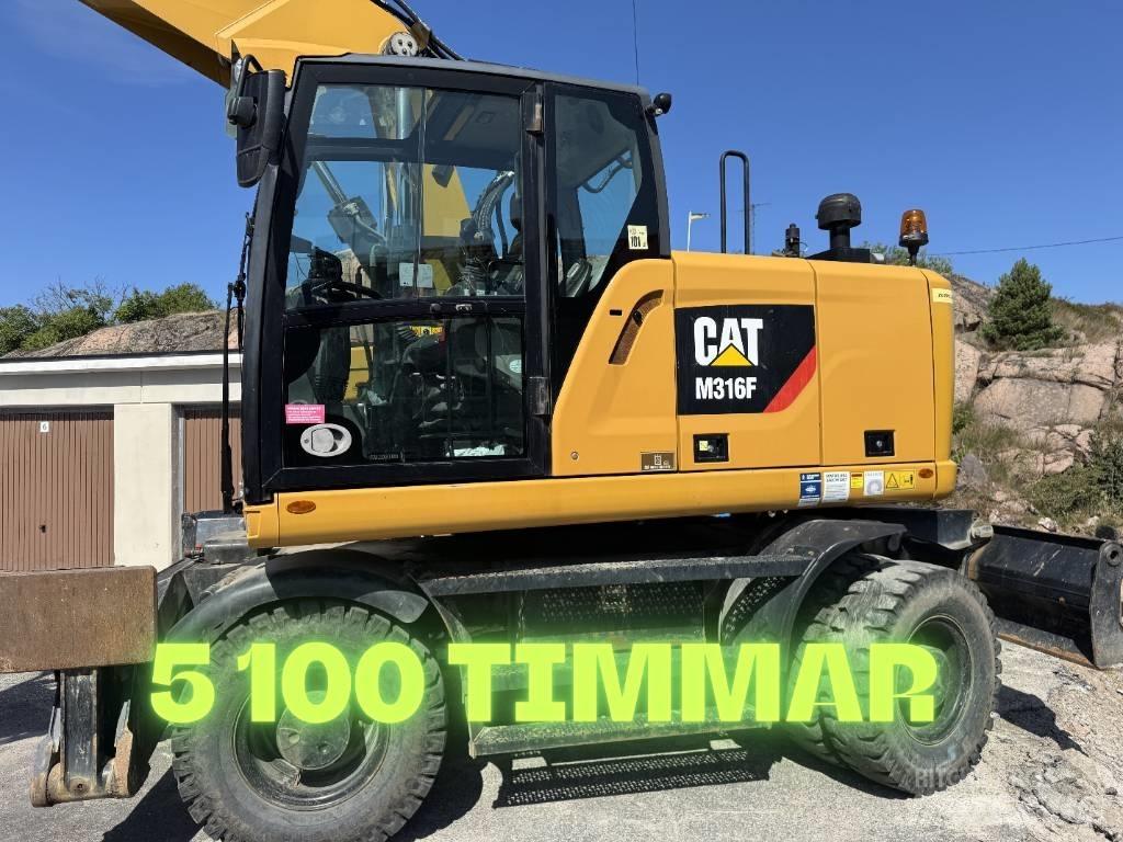 CAT M316F حفارات بعجل