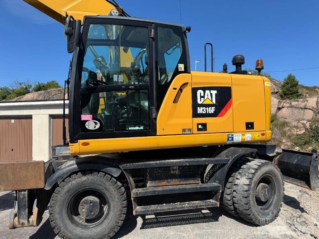 CAT M316F حفارات بعجل