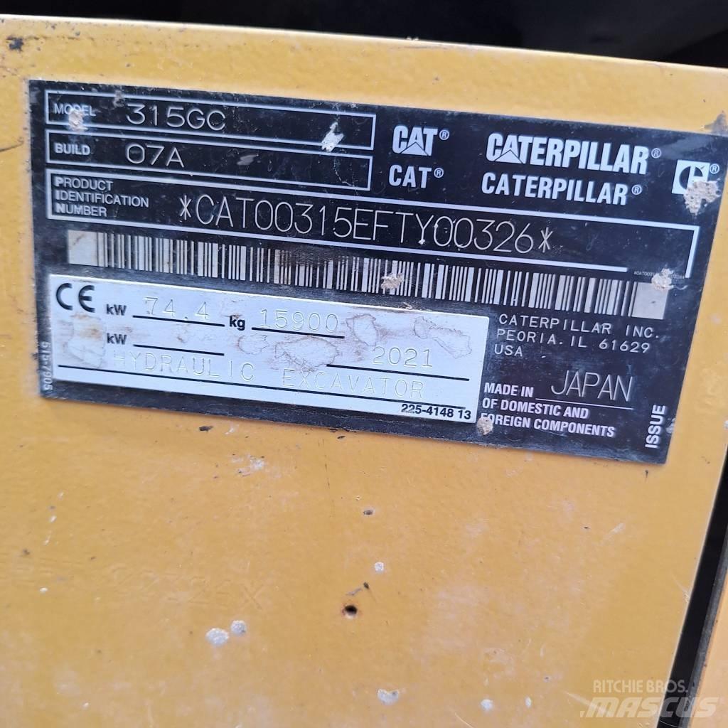 CAT 315 حفارات زحافة