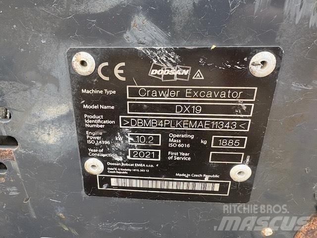 Doosan DX 19 حفارات صغيرة أقل من 7 طن (حفارات صغيرة)