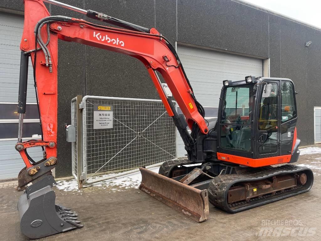 Kubota KX080-4a حفارات وسط 7 طن - 12 طن