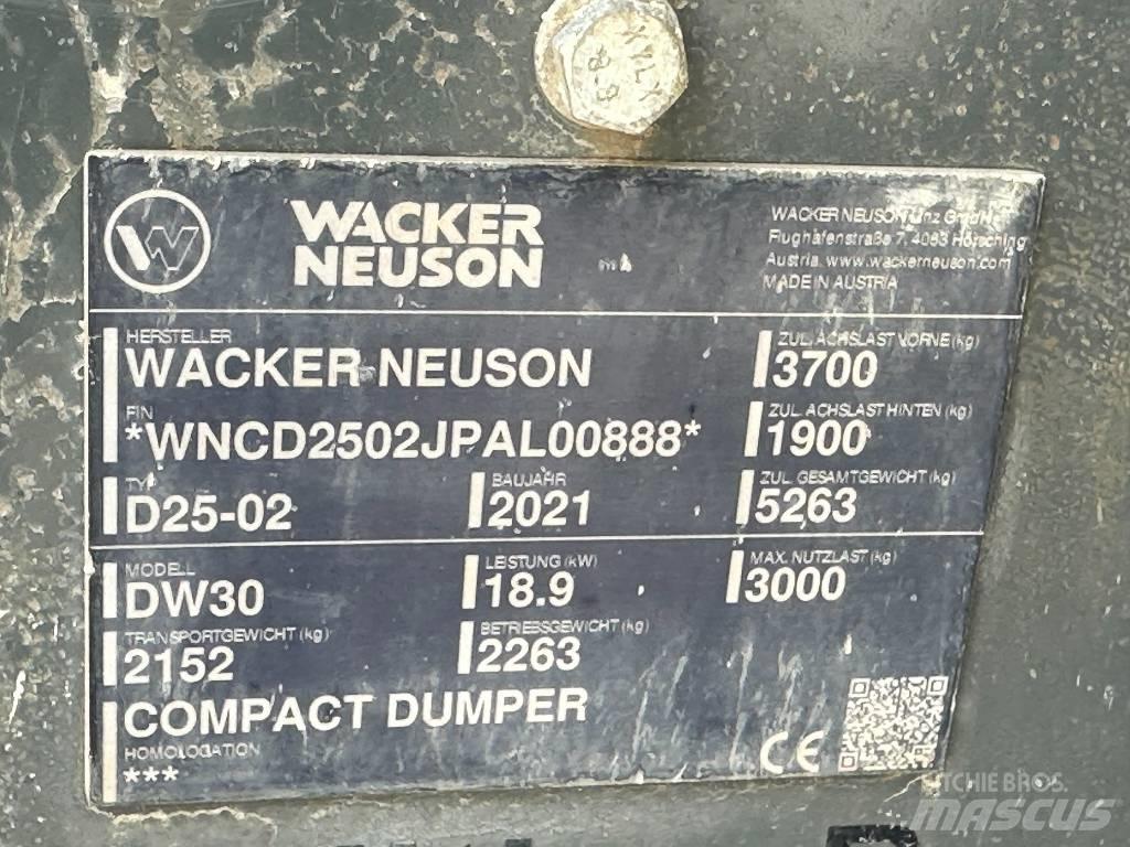 Wacker Neuson DW 30 عربات نقل قلابة للمواقع