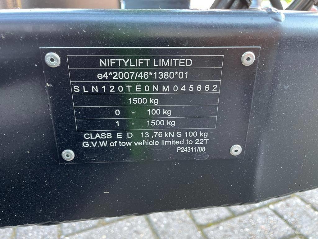 Niftylift 120T المنصات الهوائية المثبتة على مقطورة