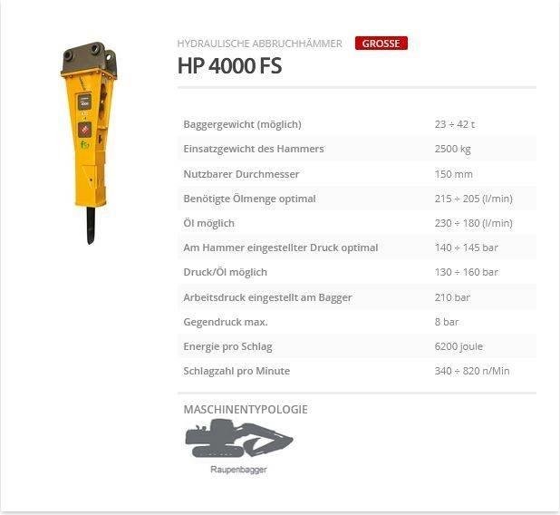 Indeco HP 4000 FS مطارق / كسارات