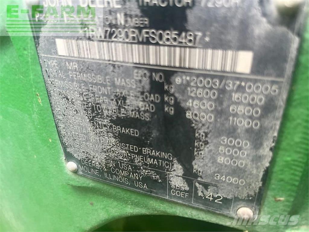 John Deere 7290r الجرارات