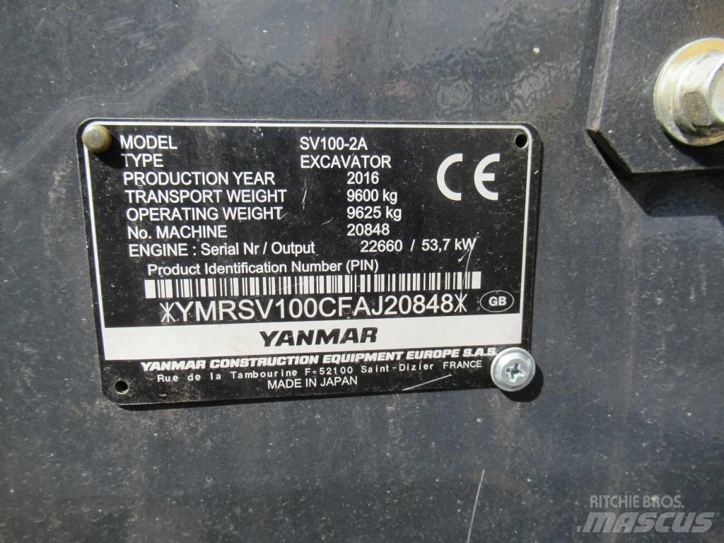 Yanmar SV 100-2A حفارات وسط 7 طن - 12 طن