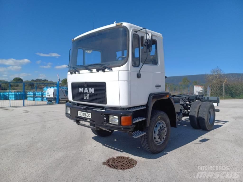 MAN 18.232 AF 4X4 شاحنات بمقصورة وهيكل
