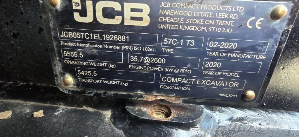 JCB 57 C-1 حفارات صغيرة أقل من 7 طن (حفارات صغيرة)