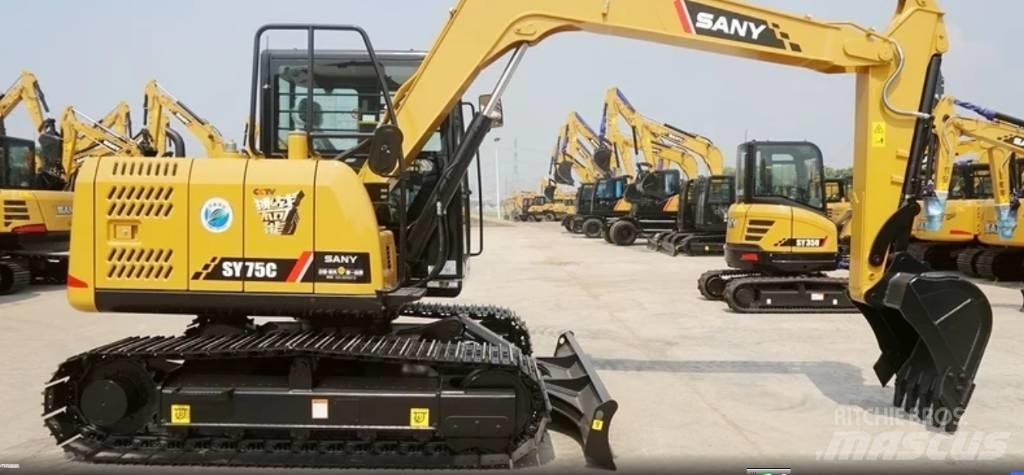 Sany SY 75 C حفارات وسط 7 طن - 12 طن