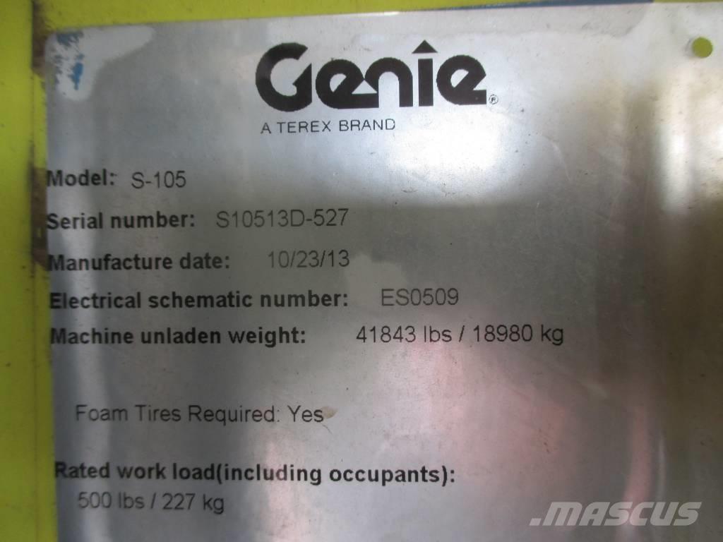 Genie S 105 رافعات سلة تلسكوبية