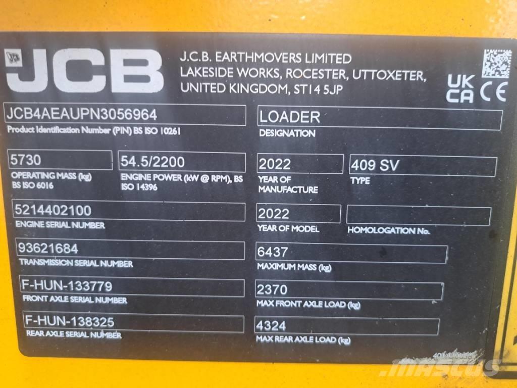 JCB 409 لوادر بعجل