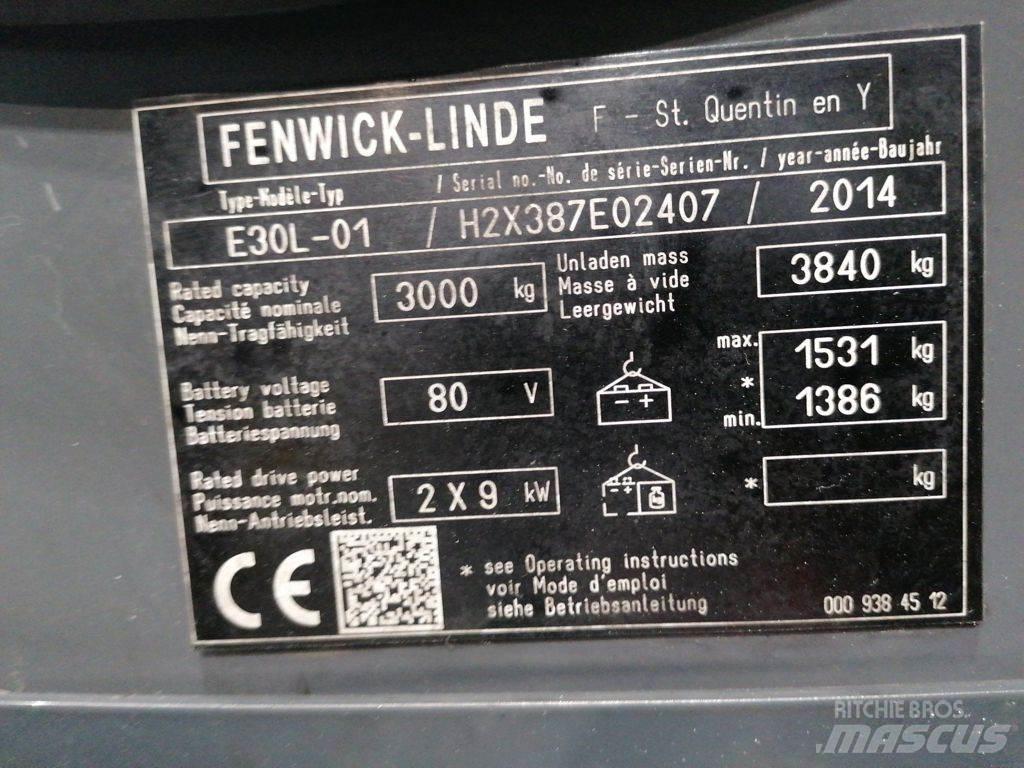 Linde E30L-01 شاحنات ذات رافعات شوكية تعمل بالكهرباء