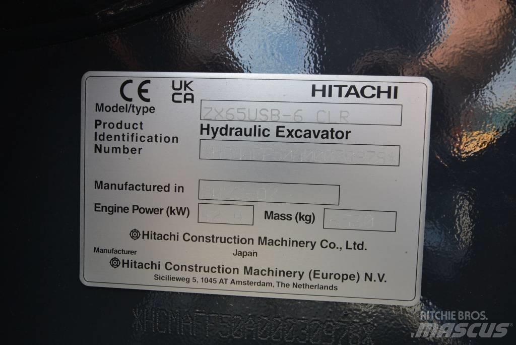 Hitachi ZX 65 USB-6 حفارات صغيرة أقل من 7 طن (حفارات صغيرة)