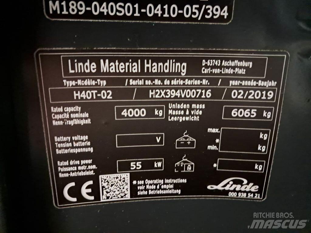 Linde H40T-02 شاحنات LPG