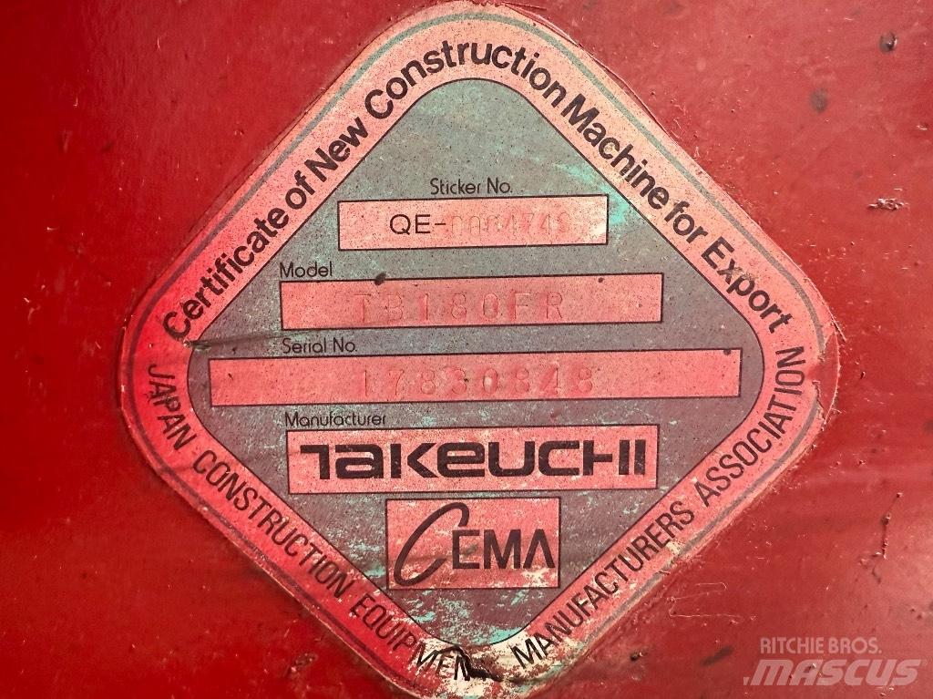 Takeuchi TB 180 FR حفارات وسط 7 طن - 12 طن