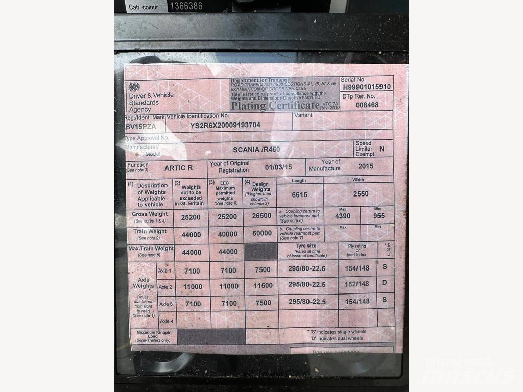Scania R 450 LA وحدات الجر