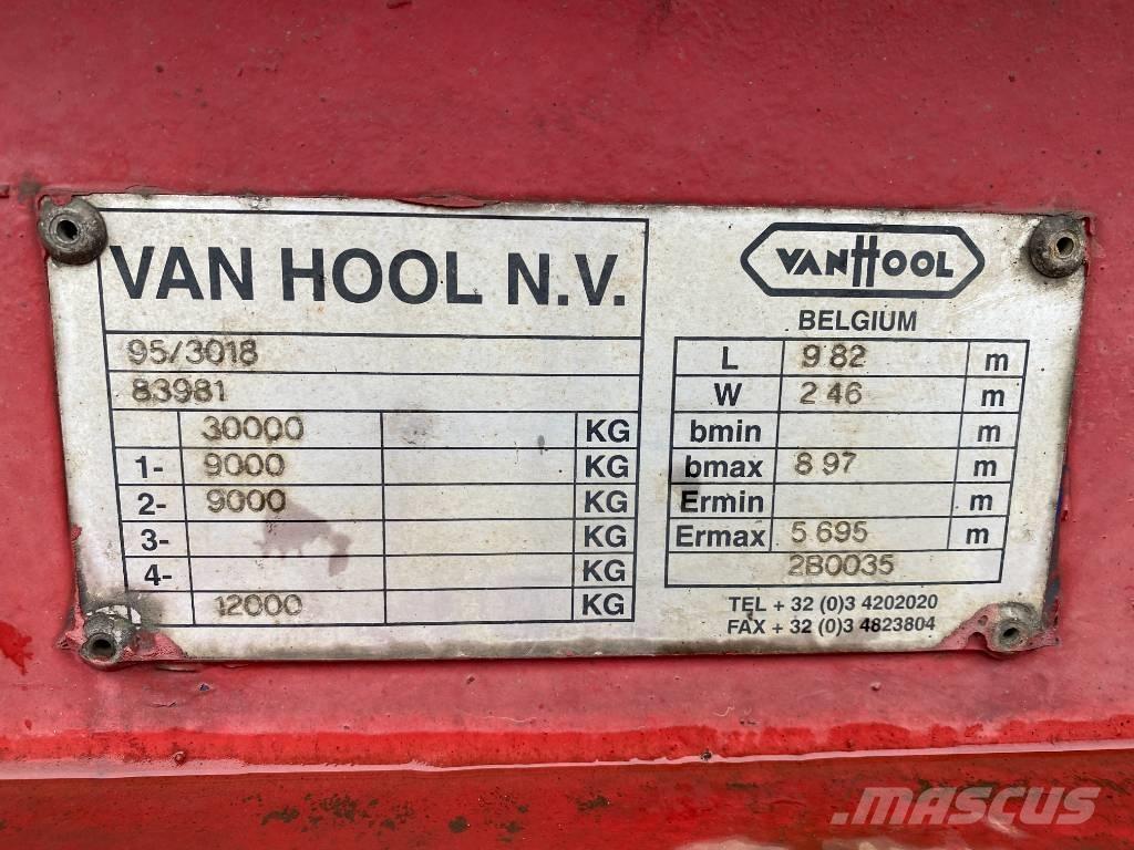 Van Hool W4757145090 نصف مقطورات ذات هيكل صندوقي
