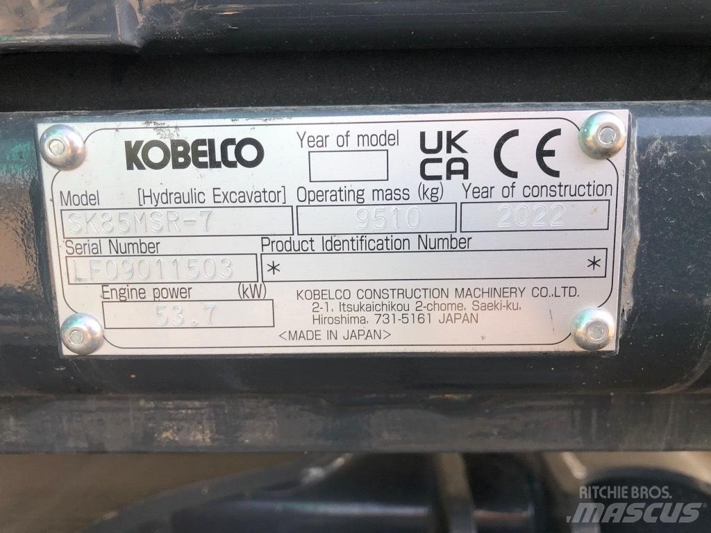 Kobelco SK85MSR-7 حفارات وسط 7 طن - 12 طن