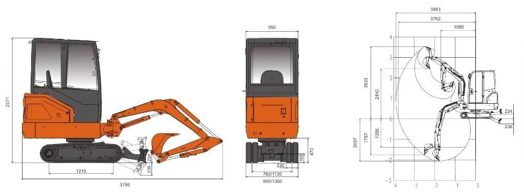 Lonking CDM6020 6020 حفارات زحافة