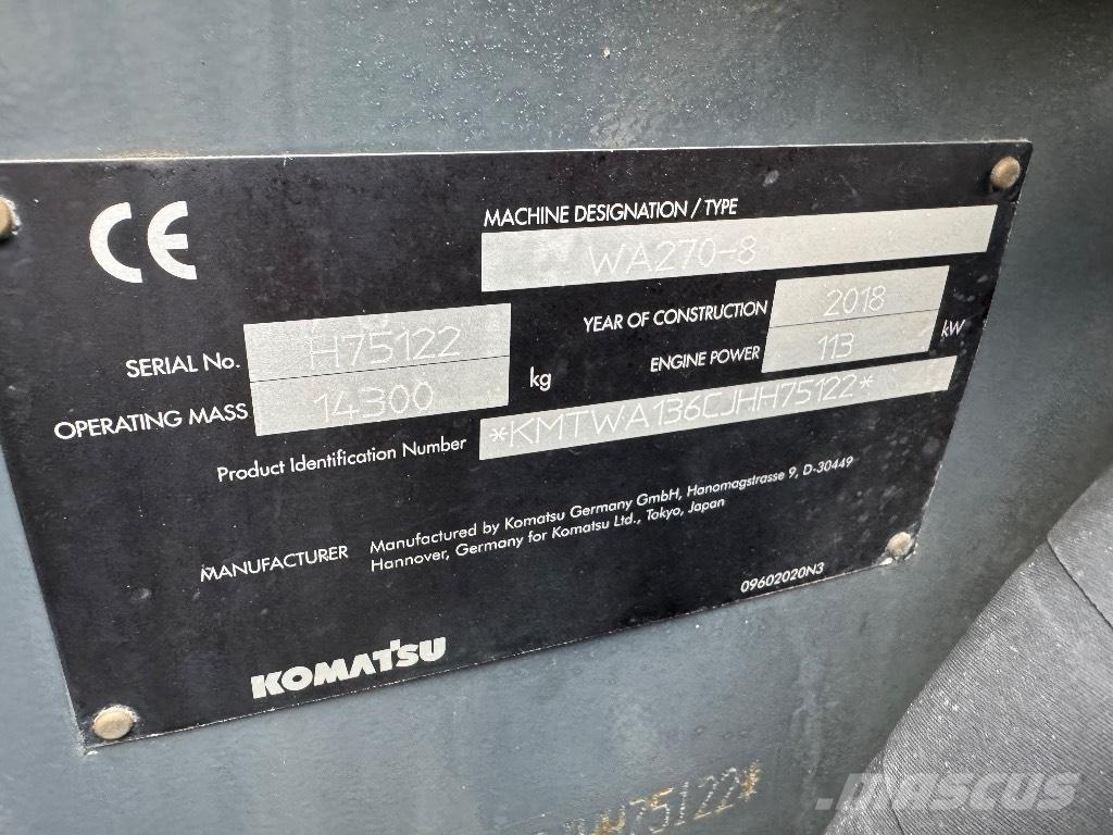 Komatsu WA 270-8 لوادر بعجل