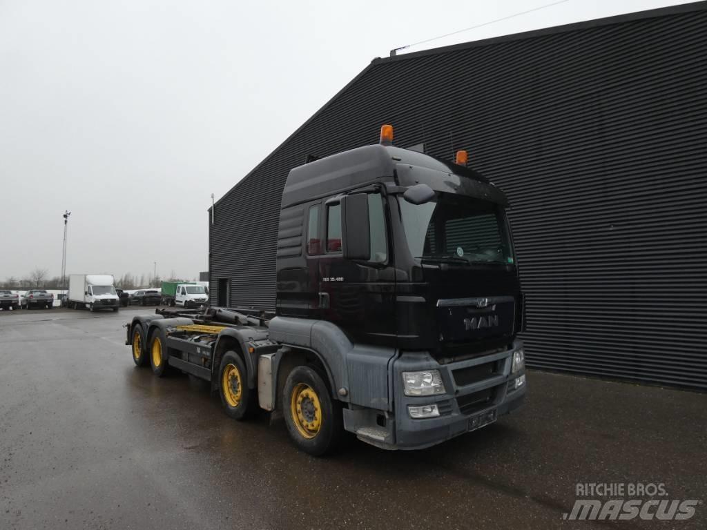 MAN TGS 35.480 شاحنات الرافعات الخطافية
