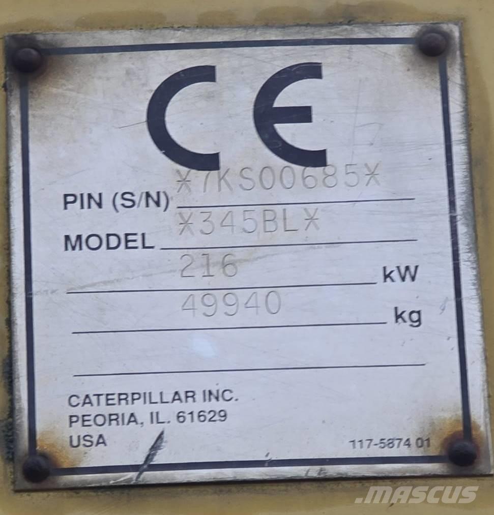 CAT 345 B L حفارات زحافة