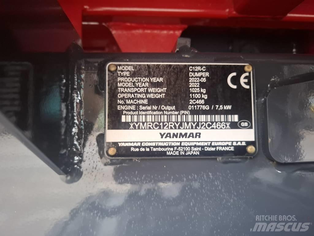 Yanmar C 12 R-C عربات نقل قلابة للمواقع
